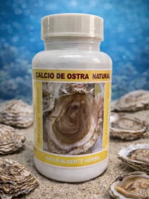 Suplemento natural entre conchas de ostra Calcio De Ostra Natural Caps