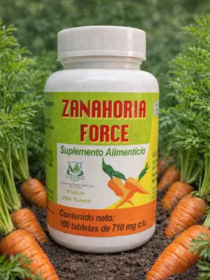 Suplemento natural entre zanahorias frescas Zanahoria Force Caps